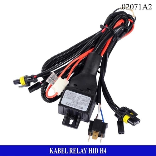 Kabel Relay Set HID H4 Hi Lo Mobil Wiring Controller
