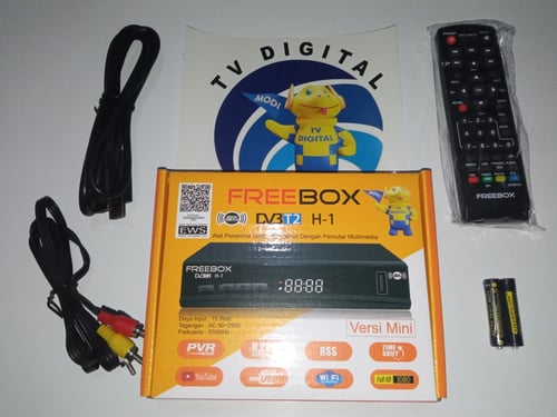 Set Top Box FREEBOX DVBT2 H-1 STB tv digital (rca + hdmi)