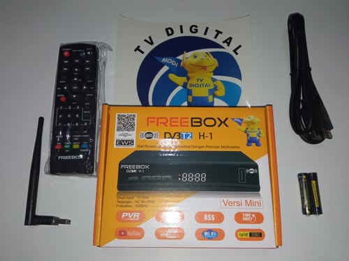 Set Top Box FREEBOX DVBT2 H-1 STB tv digital hdmi + dongle wifi