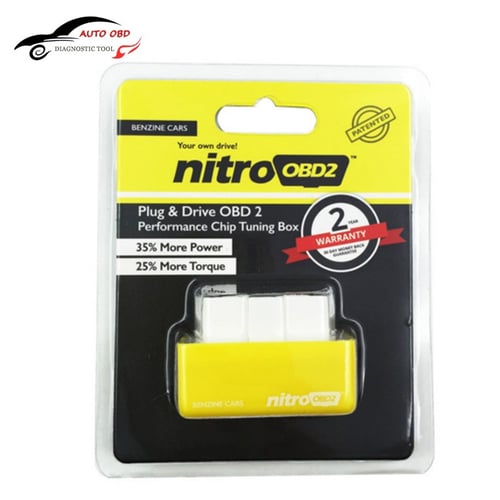Nitro OBD2 OBDII Benzine Car Performance Chip Tuning Box Mobil Bensin