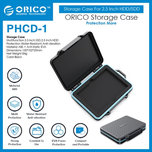 ORICO Storage Case For 2.5 Inch HDD/SDD - PHCD-1