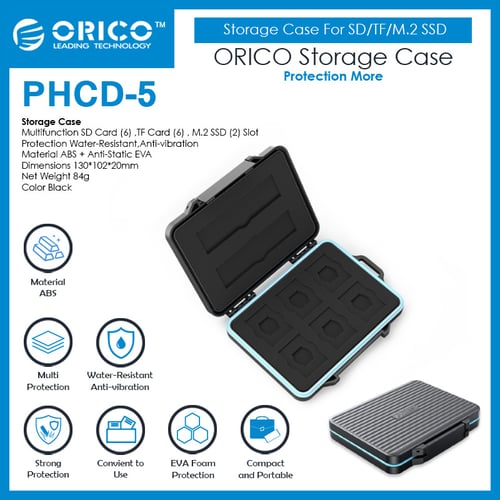 ORICO Storage Case For SD/CF/M.2 SSD - PHCD-5