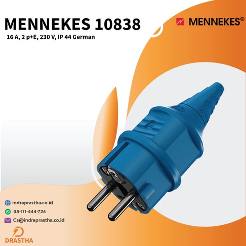 Mennekes 10838 16 A, 2 p+E, 230 V, IP 44 German