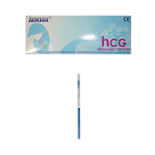 LAMSON HCG Pregnancy Test Strip Blue 1 pack isi 5 pcs