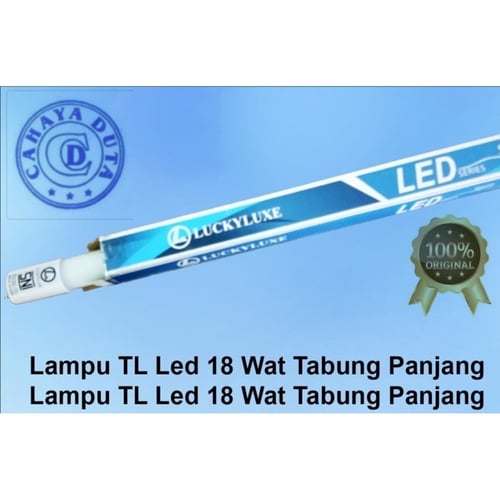 Lampu TL LED 18W 120cm T8 glass tube putih white 18 watt 18 w