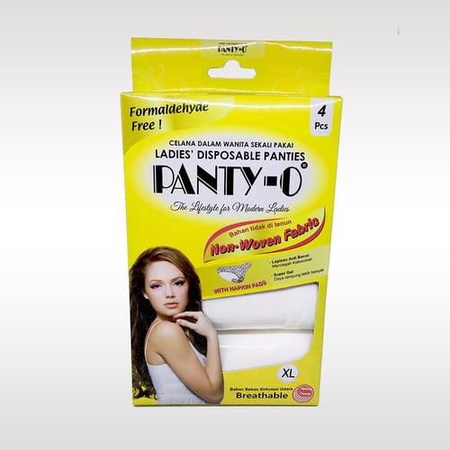 PANTY O Celana Dalam Wanita With Napkins M 1box Isi 4pcs