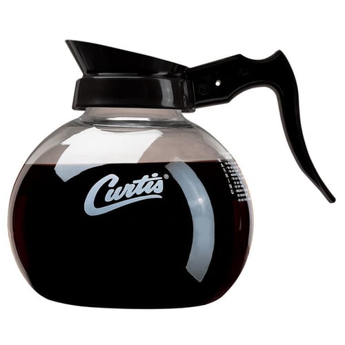 Coffee Glass Decanter WILBUR CURTIS - Teko Pemanas Kopi 1.8L (Black Logo)