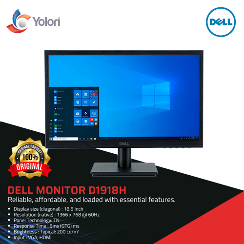 Dell Monitor D1918H Garansi Resmi 3 Tahun