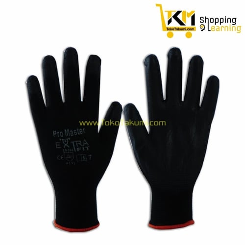 Sarung Tangan Palm Fit - Glove Promaster Black P1806E - L