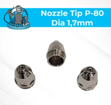 Nozzle Tip / Mata Plasma tipe P-80 diameter 1.7mm