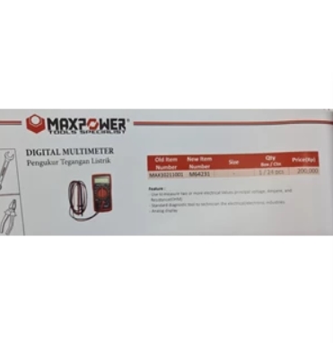 Multimeter Digital Brand Max Power
