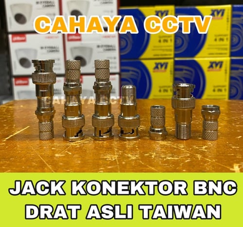 JACK KONEKTOR BNC DRAT ASLI TAIWAN / JACK BNC TAIWAN
