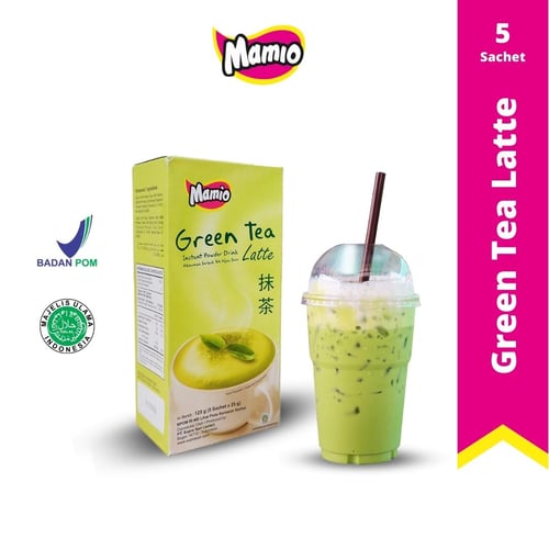 Mamio Minuman Serbuk Mamio Green Tea Latte Dus Isi 5 Sachet
