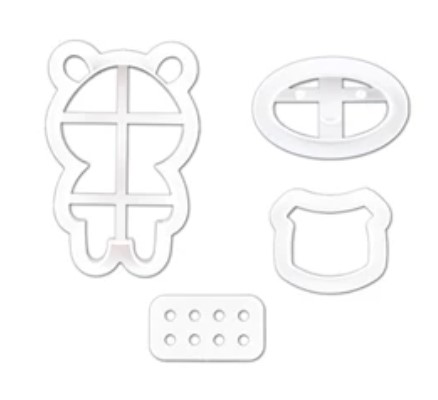 Cookie Cutter Animal Set Cetakan Kue Kering Biskuit Hewan Panda Bear