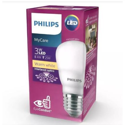 Lampu Philips LED Bulb 3 4 6 8 10 12 W Watt Kuning Warm White 3000K - 3 Watt
