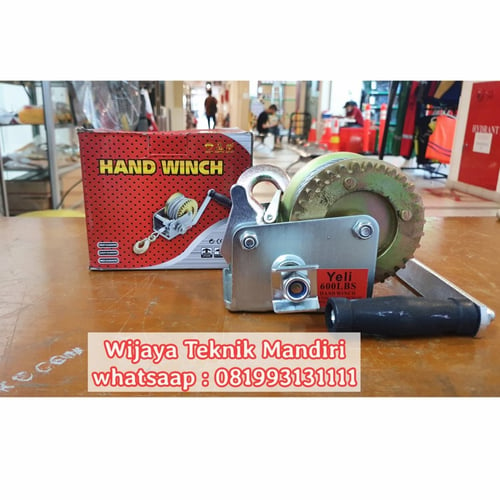 YELI Manual Hand Winch 600 Lbs With Wire Rope 10 Meter
