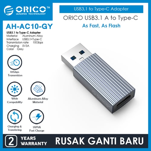 ORICO USB3.1 Male to Type-C Female Adapter 10Gbps - AH-AC10