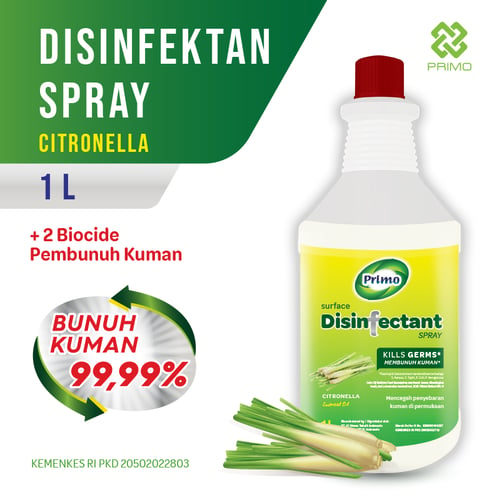 PRIMO Disinfectant Spray Surface Disinfektan Antiseptik Citronella 1 L
