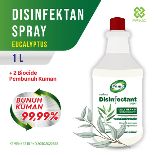 PRIMO Disinfectant Spray Surface Disinfektan Antiseptik Eucalyptus 1 L