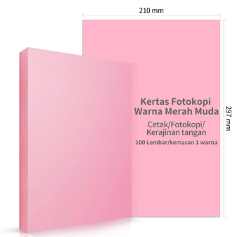 Deli Colored Copy Paper / Kertas Hvs Warna Ukuran A4 70gsm 100L 739X - LIGHT
