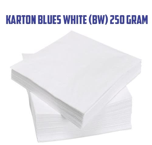 Karton Blues White BW 250 gram kertas -ukuran A5 - 50 lembar