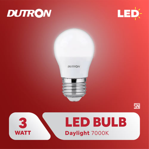DUTRON Lampu LED Bulb 3 Watt 7000K Putih 100-240V
