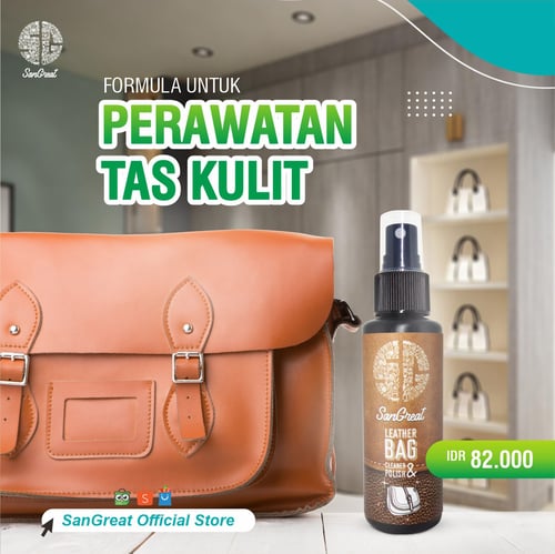 Leather Bag Cleaner Pembersih Tas Kulit Branded  maupun Lokal untuk semua jenis kulit 100 ml