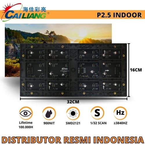 MODUL PANEL LED P2.5 3840Hz INDOOR VIDEOTRON TALLED CAILIANG FULLCOLOR