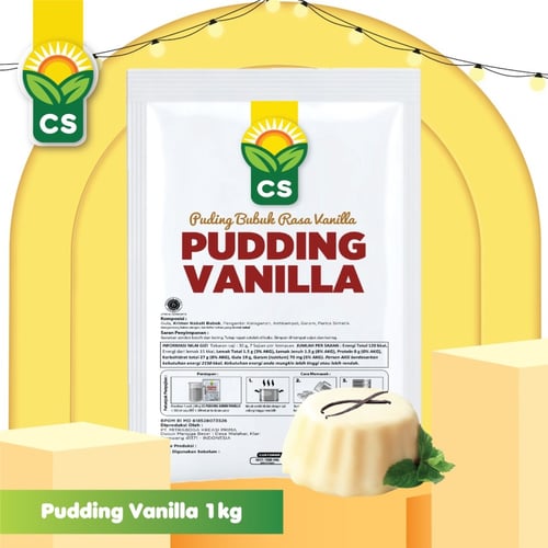 Bubuk Instant Silky Pudding Vanilla Pudding Sedot Pudot 1 kg - CS FOOD