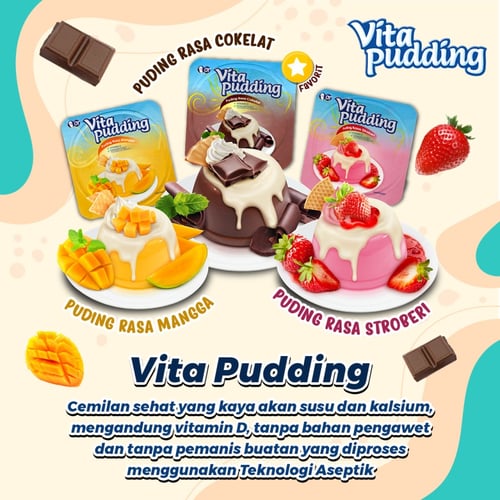 Vita Pudding - Coklat 105gr - (1 Pcs)