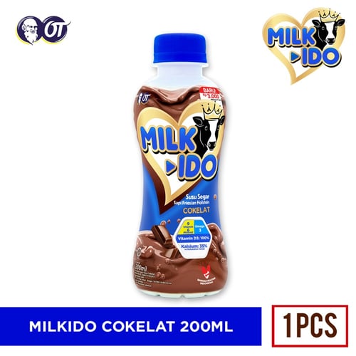 SUSU MILKIDO COKELAT 200 ml (1 Pcs)