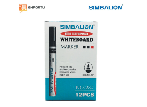 Simbalion Spidol Whiteboard No.230 Red - 1 Lusin