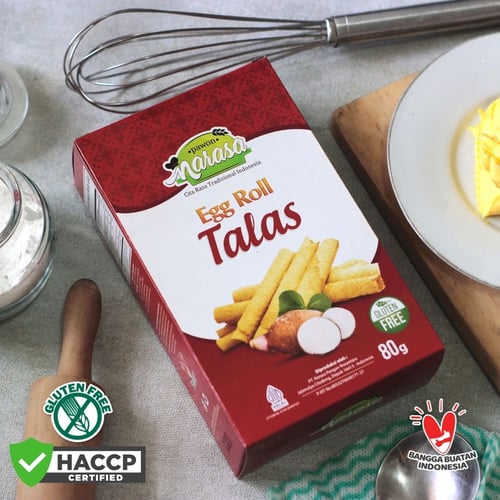 Pawon Narasa - Biscuit Gluten Free - Egg Roll TALAS - 80 g