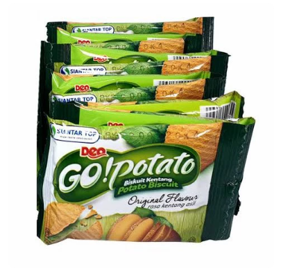Biskuit GoPotato pak isi 20 sachet