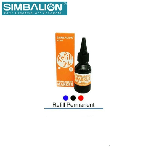Simbalion Spidol Permanent No.20 Refill Ink 20ml Blue