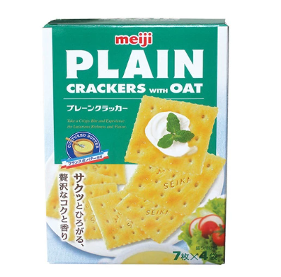 Meiji Plain Crackers With Oat 104 g