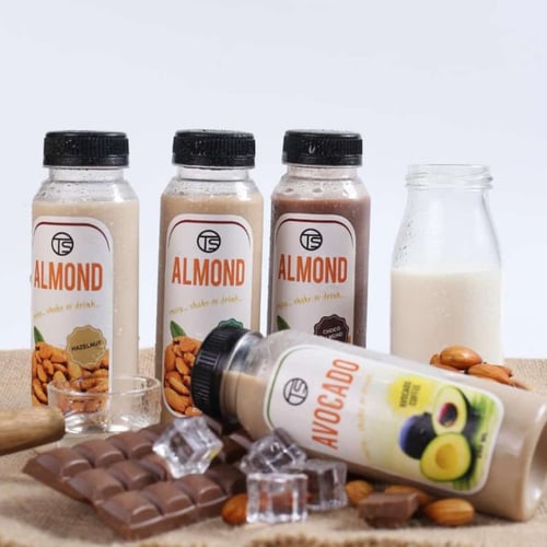 Susu almond Gula asli - hazelnut