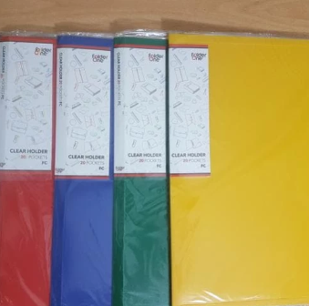 Special Product Clear Holder / Document Keeper Folder One Isi 20 - Biru