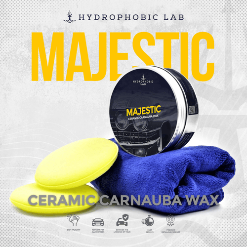 MAJESTIC ( Ceramic Carnauba Wax ) Paste Coating Wax / Pengkilap Mobil 400 g
