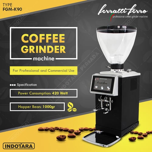 Coffee Grinder Machine / Alat Penggiling Kopi Ferratti Ferro FGM-K90 - Matte Black