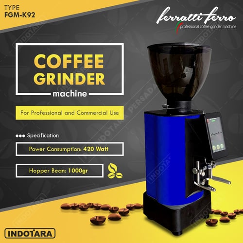 Coffee Grinder Machine / Alat Penggiling Kopi Ferratti Ferro FGM-K92 - Glossy Blue