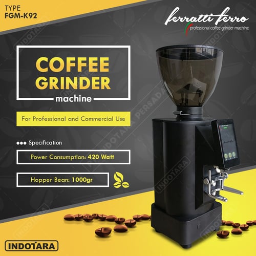 Coffee Grinder Machine / Alat Penggiling Kopi Ferratti Ferro FGM-K92 - Matte Black