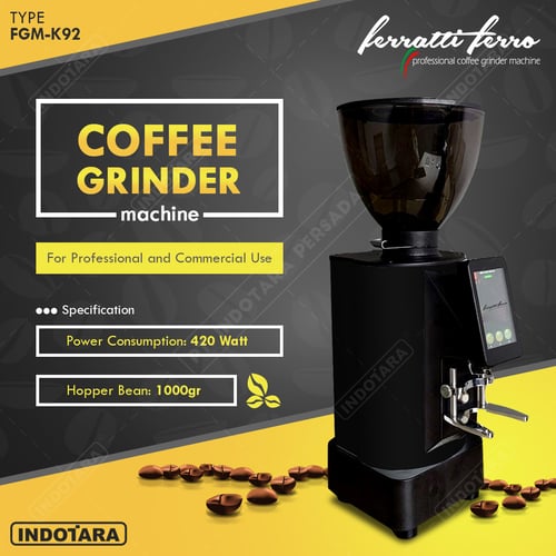 Coffee Grinder Machine / Alat Penggiling Kopi Ferratti Ferro FGM-S70 - Glossy Black