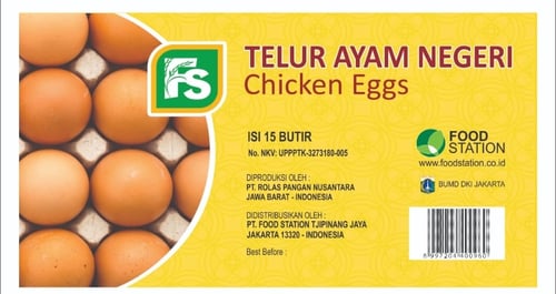 Label Telur