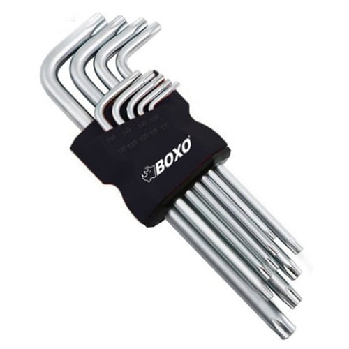 9 Pcs Torx Key Wrench Set/W Extra Long Type/W Standard(Mat) WHK2521T-009