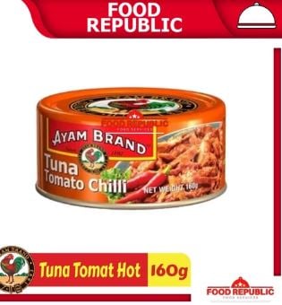AYAM BRAND 160 GR IKAN TUNA KALENG RASA TOMAT CHUNKS IN OIL CABE CURRY - TOMATO TUNA CHI