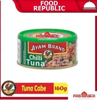 AYAM BRAND 160 GR IKAN TUNA KALENG RASA TOMAT CHUNKS IN OIL CABE CURRY - CHILLI TUNA