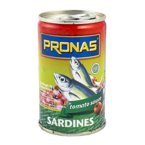 Pronas Sardines Tomato Sauce 155Gr Ikan Sarden Saus Tomat Kalengan