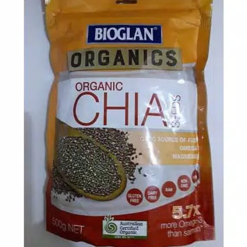 Bioglan Super Food Chia Seed Organik 500 Gram Tinggi Omega3 dan Serat