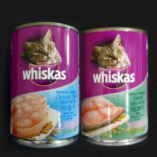 HOT SALE whiskas can / kalengan tuna atau ocean fish ( makanan kucing